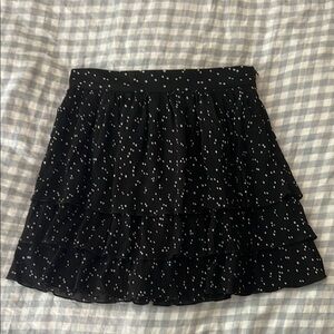 Zara Black Polka Dot Skirt